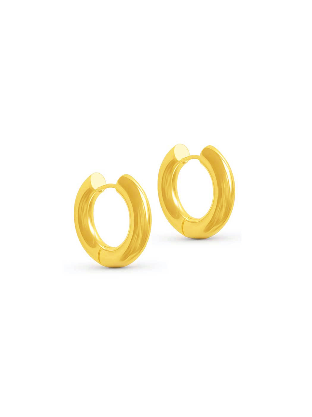 chunky statement gold hoops