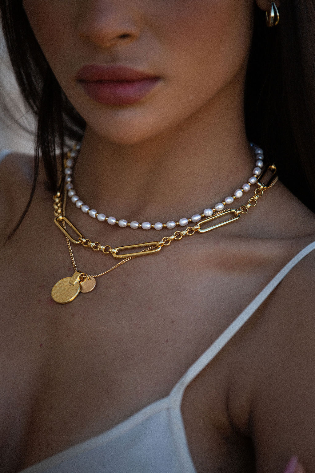 celestial-multi-pendant-textured-necklace-onbody