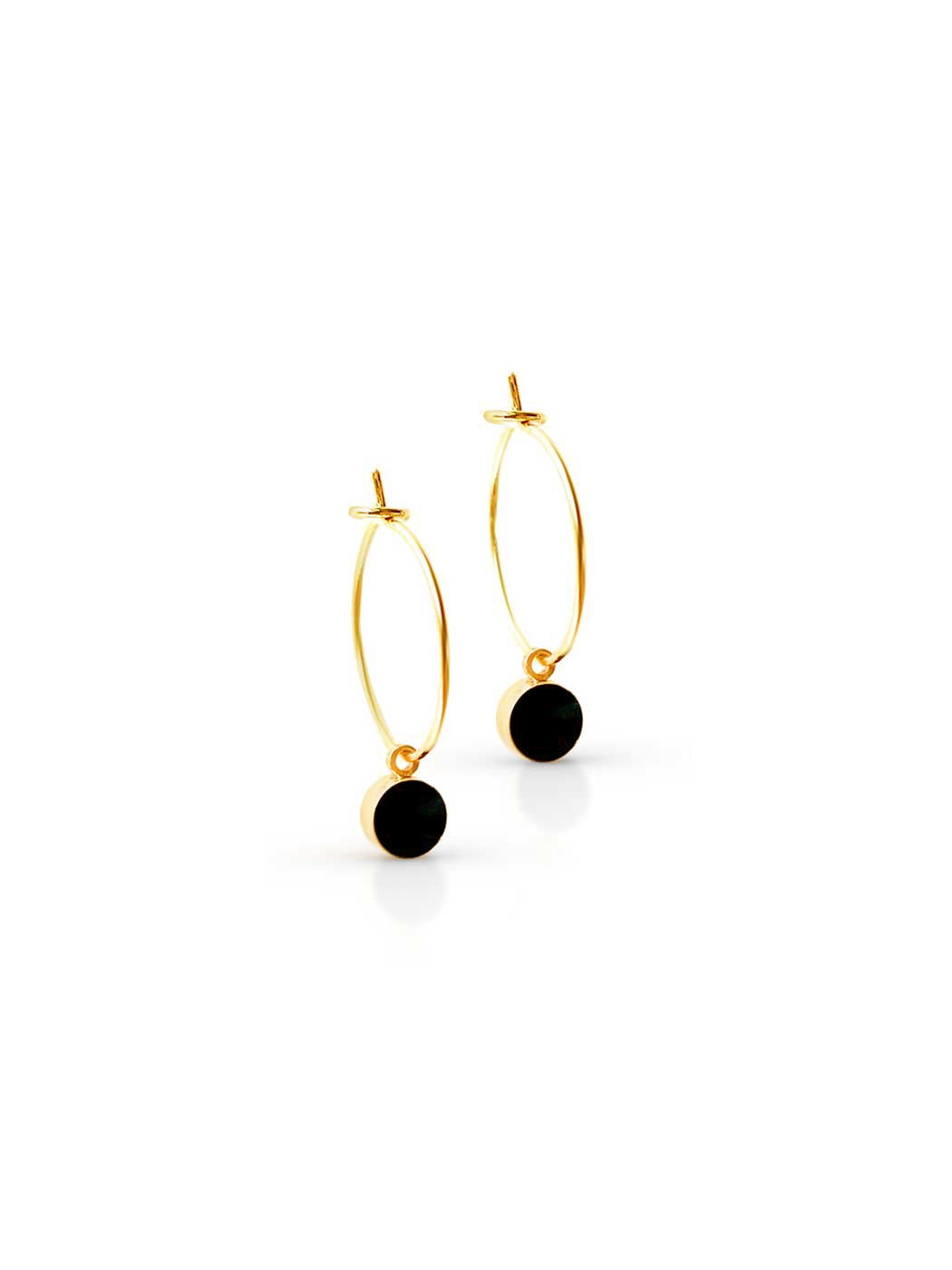 eclipse-black-onyx-minimal-charm-hoop-earrings-christmas-gifting