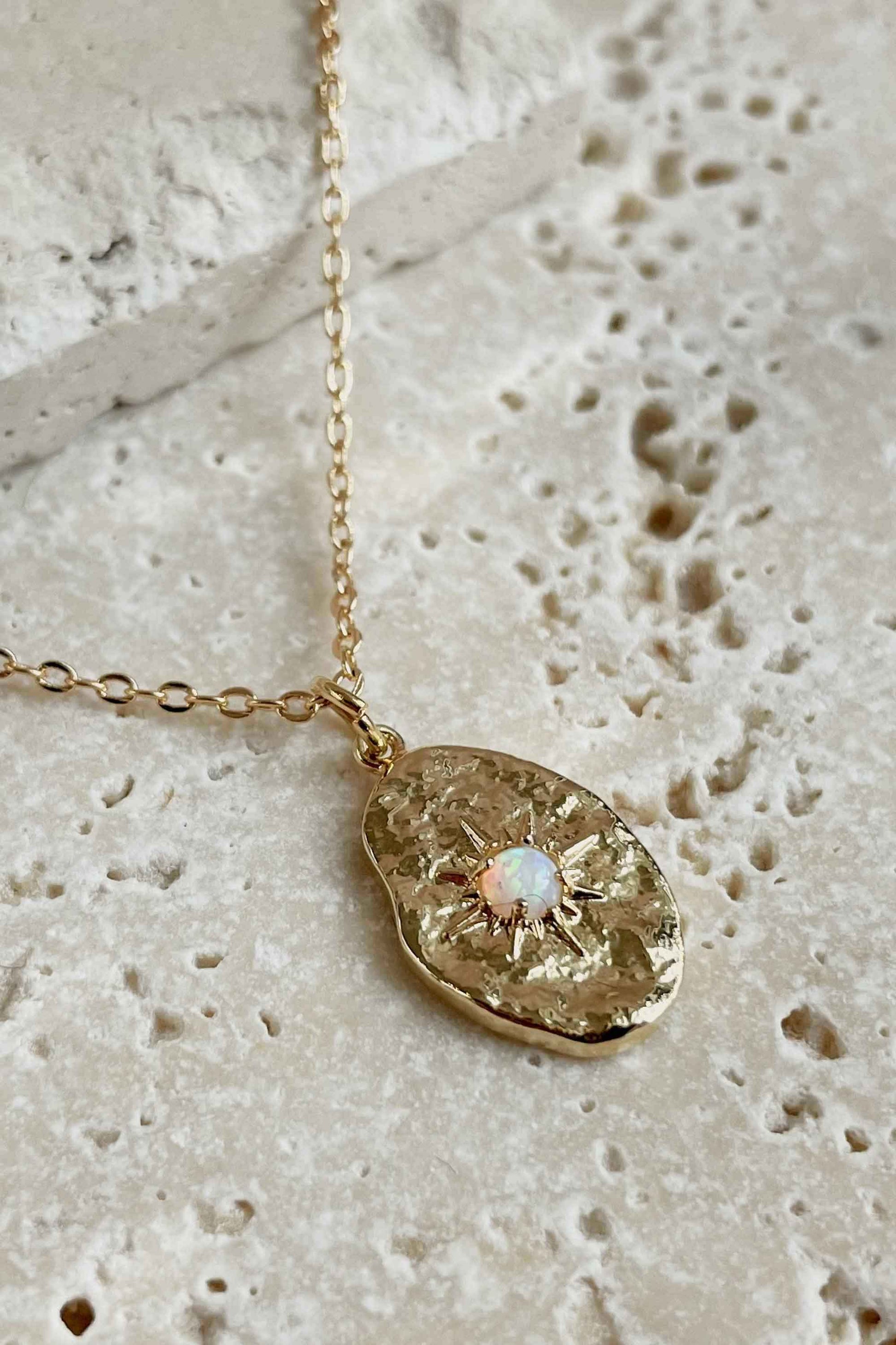 DELICATE-OPAL-GOLD-NECKLACE-FLAT-LAY-CLOSE