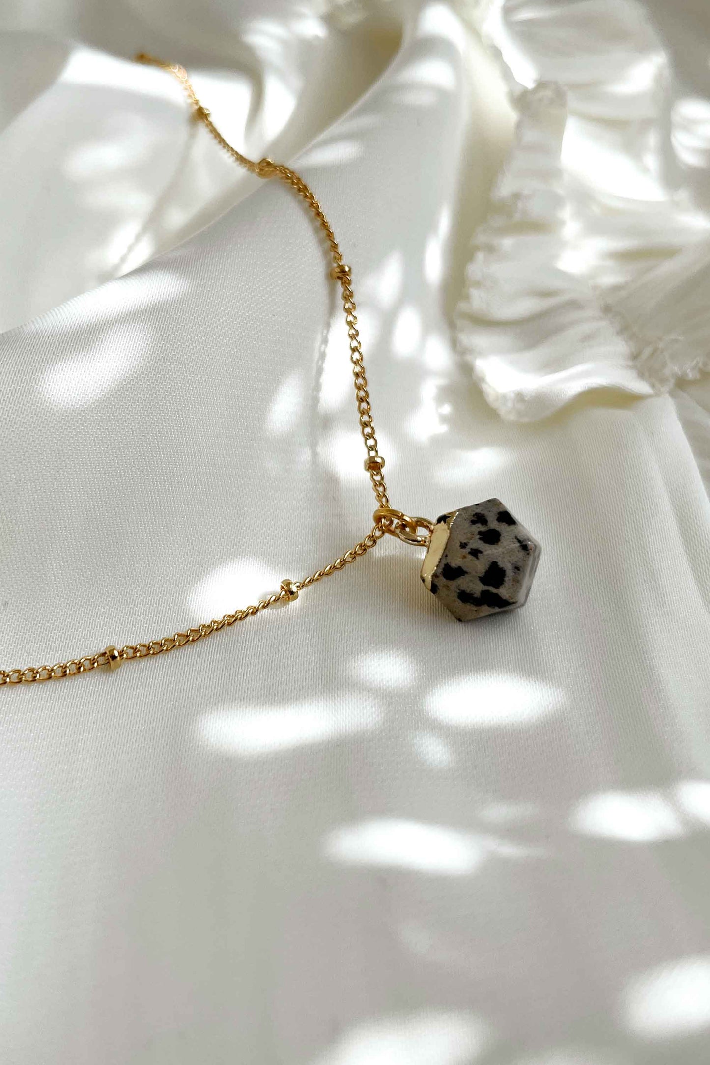 dalmatian-jasper-geometric-stone-delicate-necklace-gold