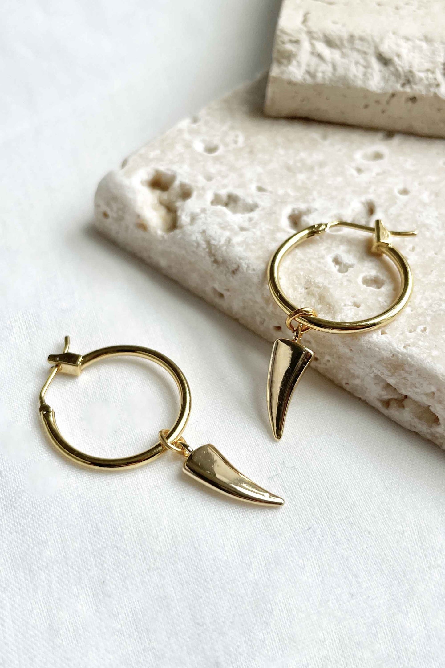 horn-charm-gold-classic-hoop-earrings